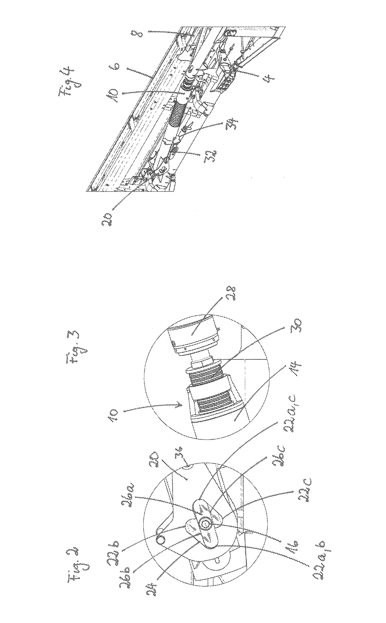 Multi-section header with adjustable lateral frame relief