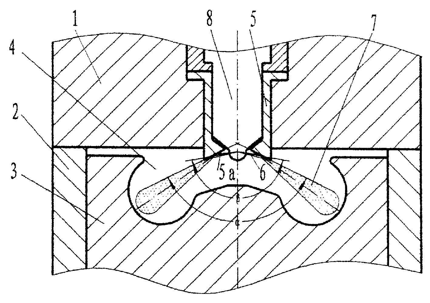 Internal combustion engine inner cone type atomization system