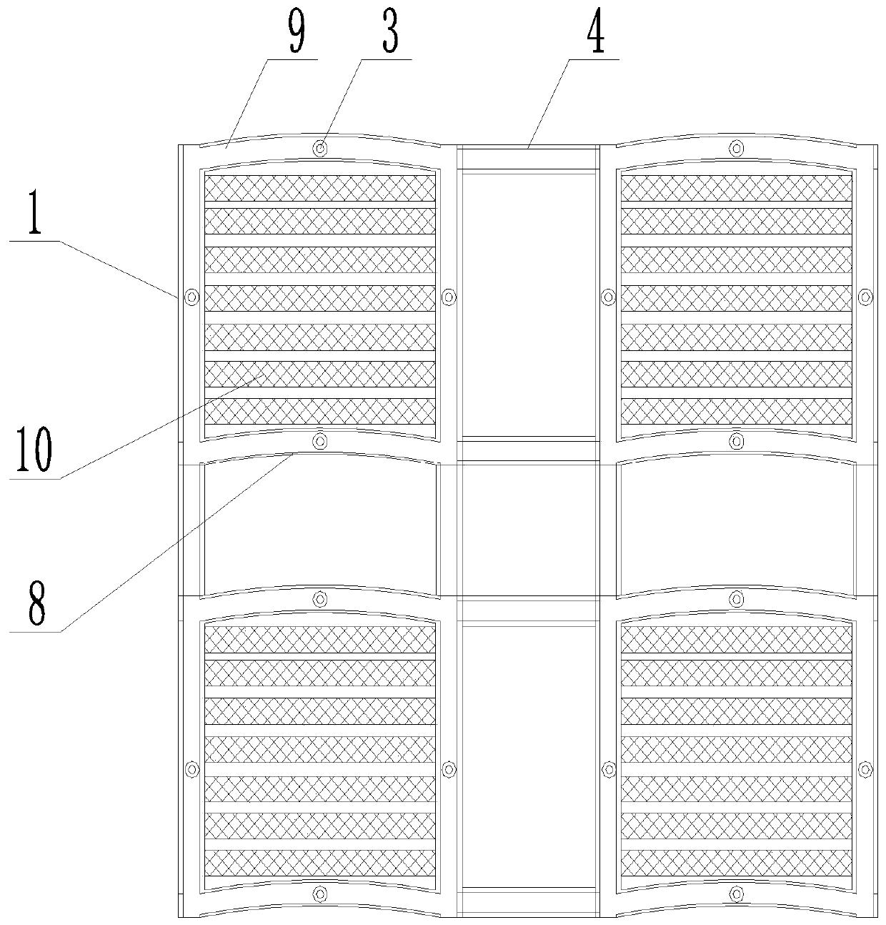 Prefabricated foundation pit slope-protection structure and implementation method