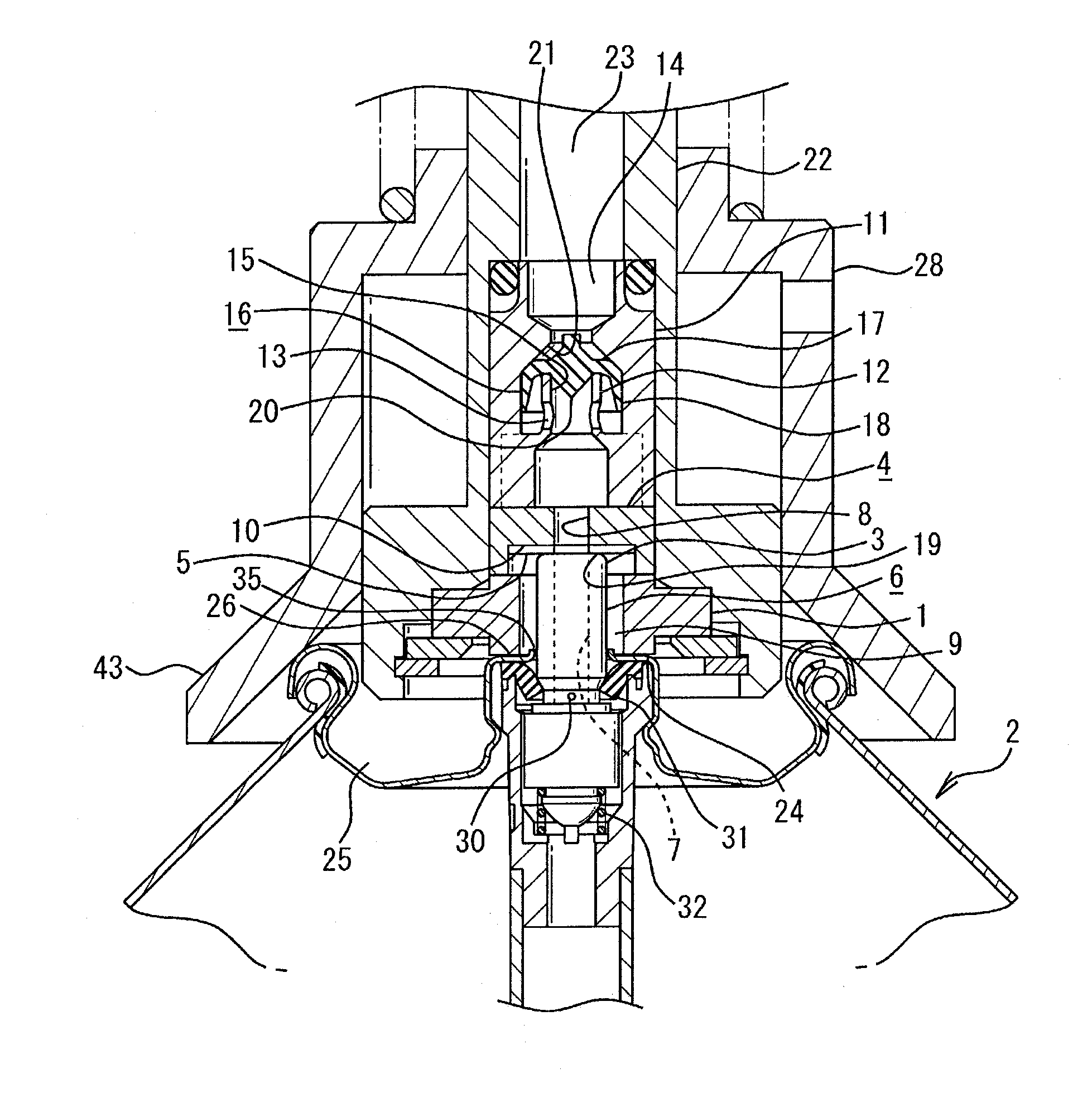 Propellant filling device