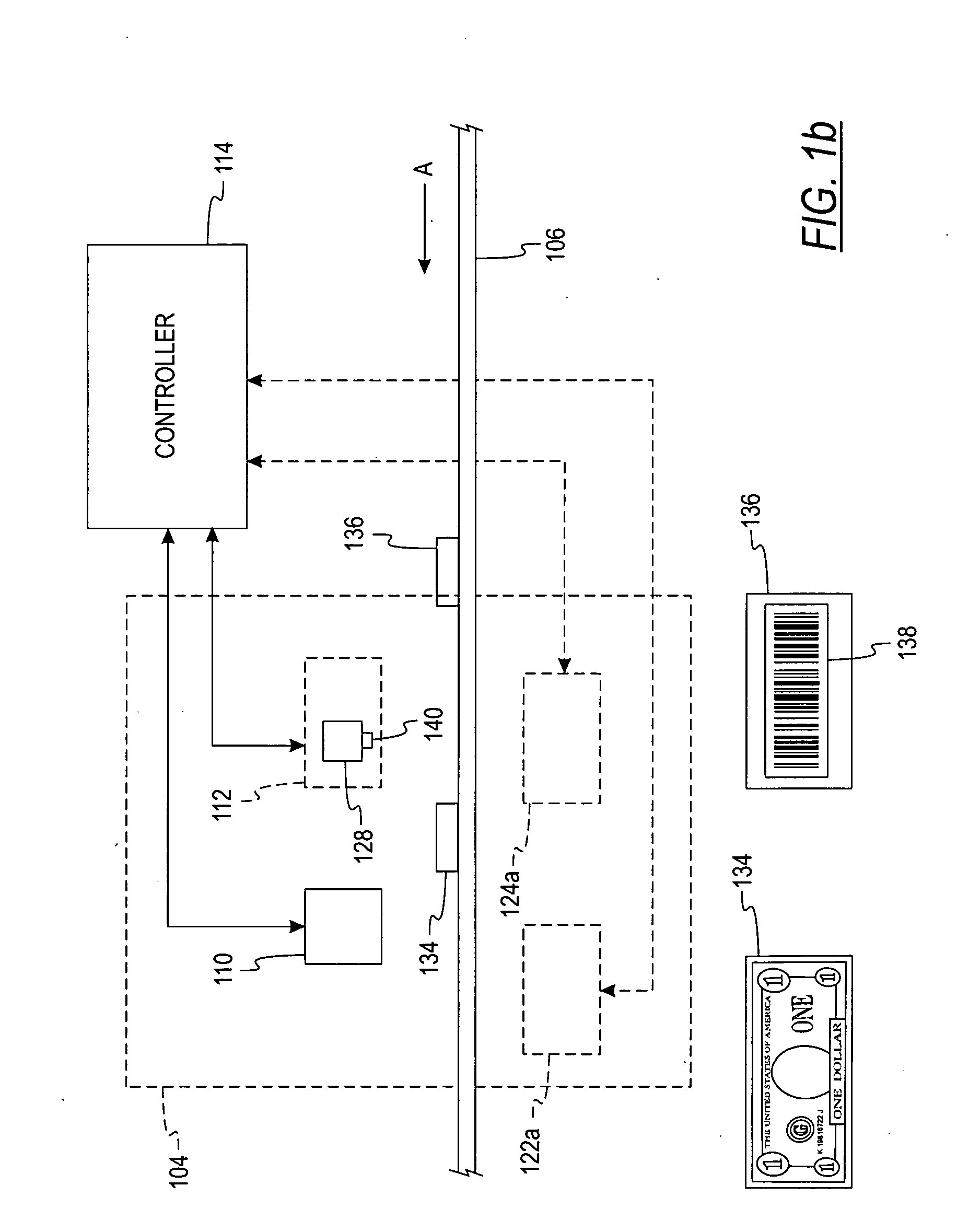 System and method for processing currency and identification cards in a document processing device