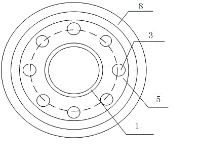 Protection and damping device for ocean platform