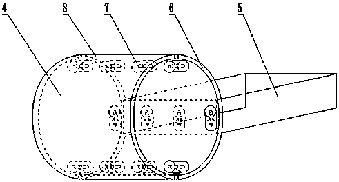 Submarine cable detection device based on radio frequency technology