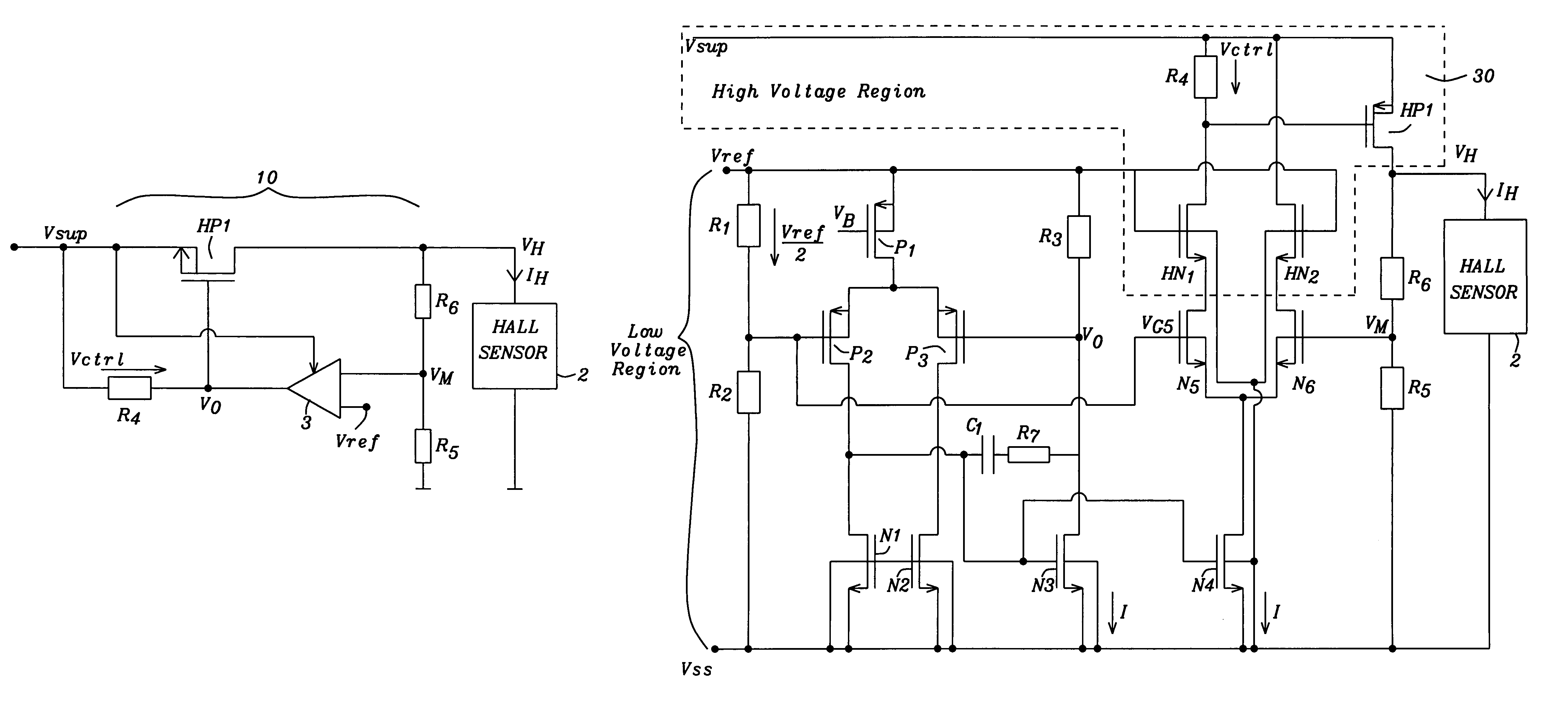 Regulated analog switch