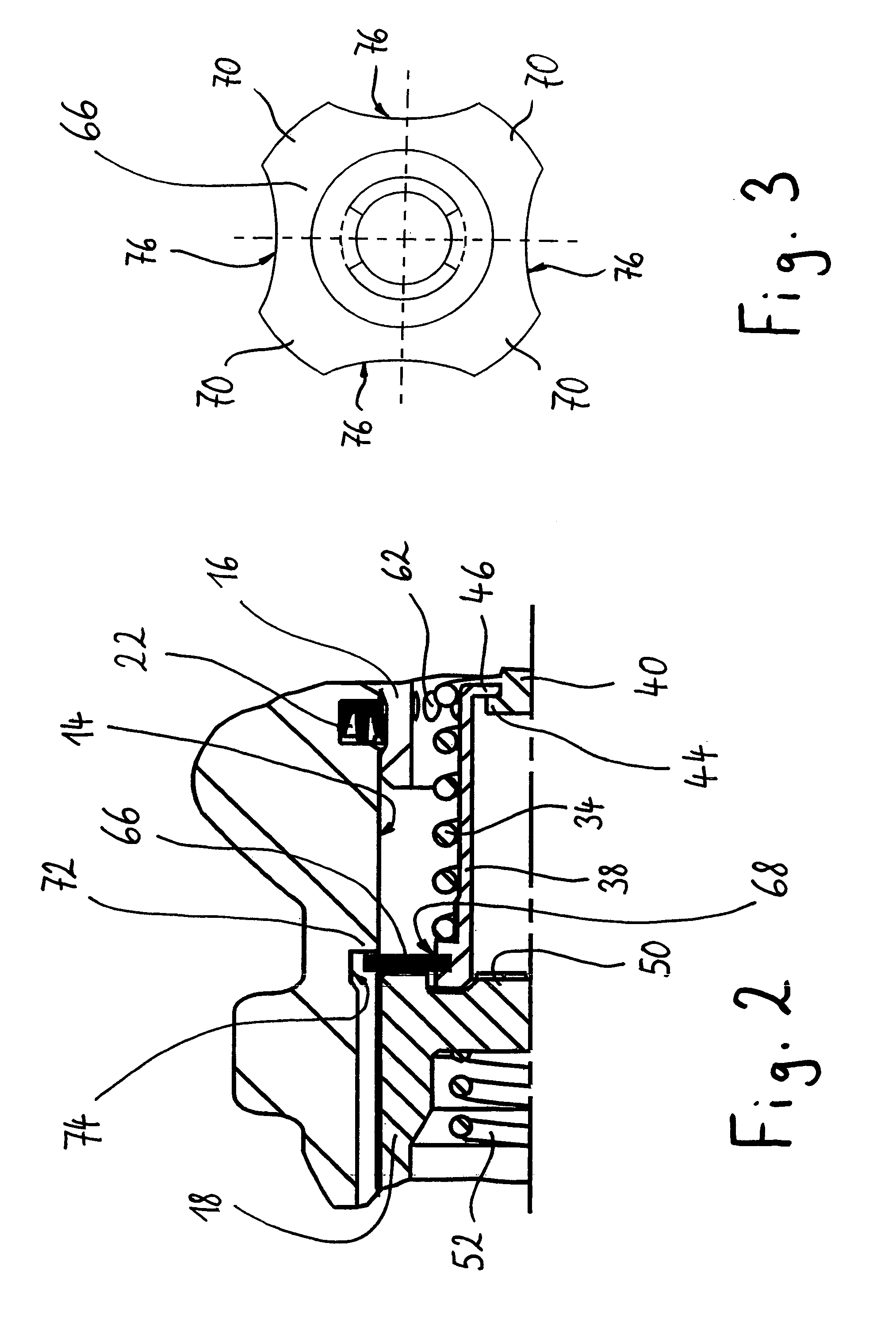 Main cylinder with integrated transportation lock
