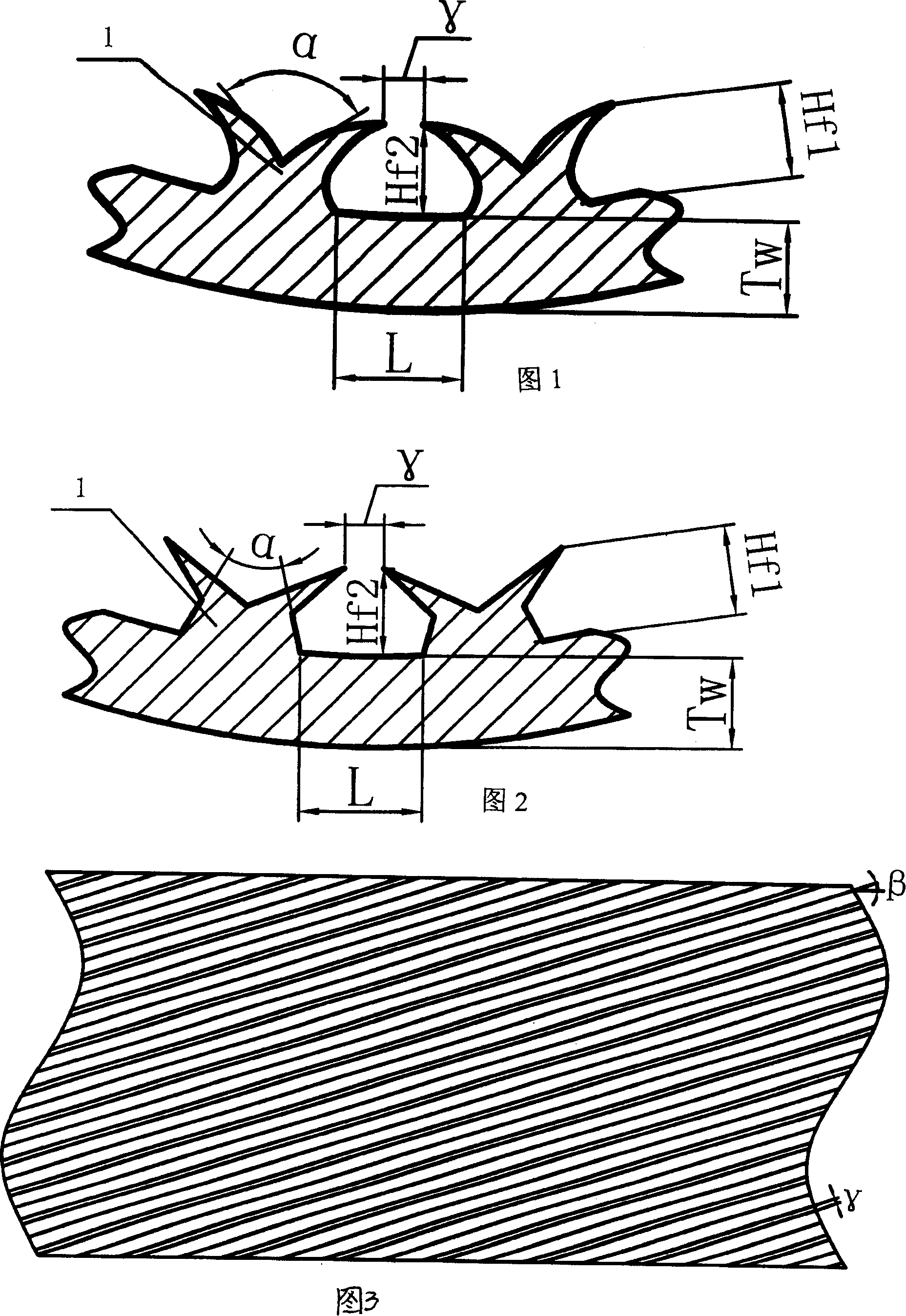 Heat transfer pipe with internal threads
