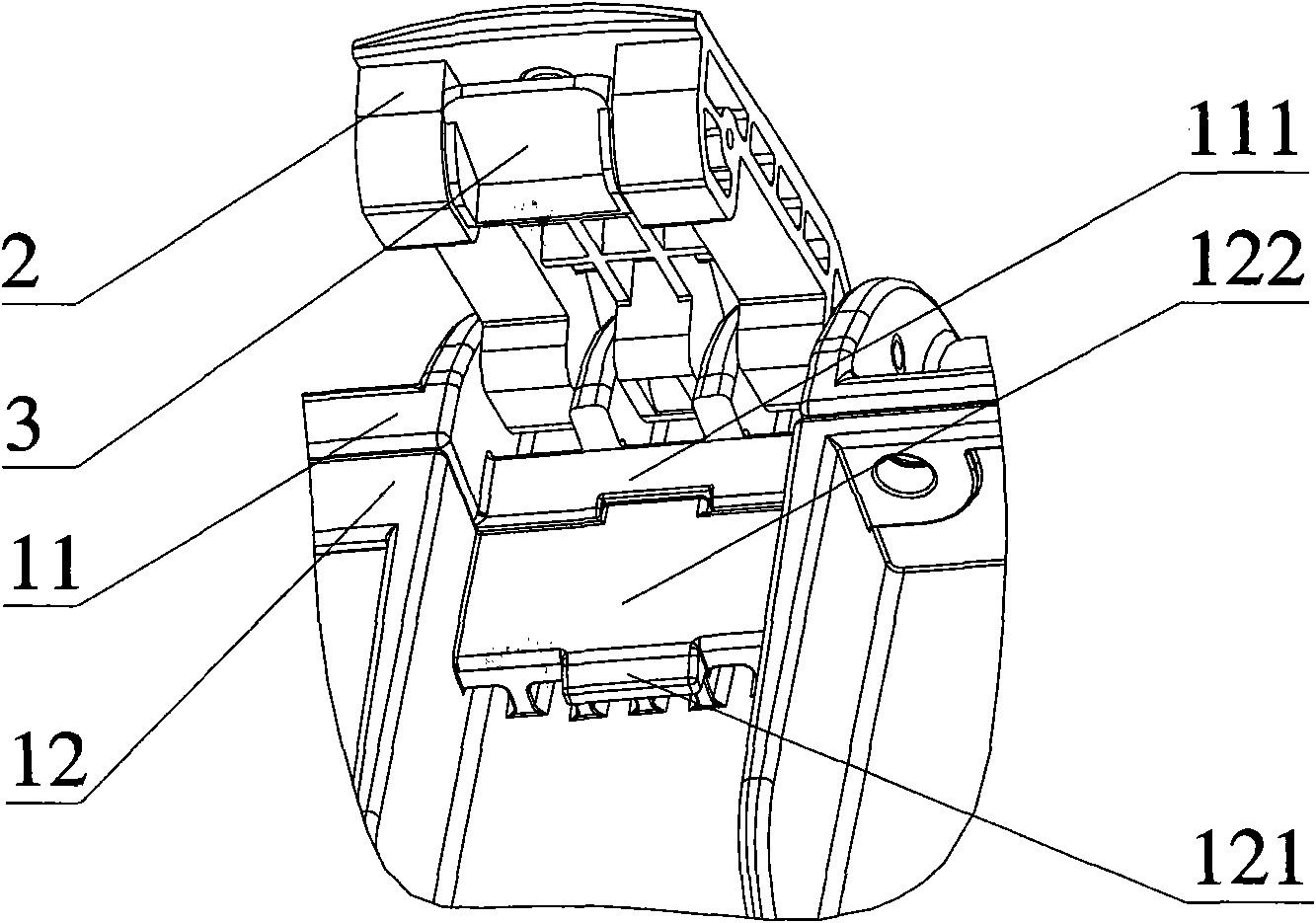 Locking device used for box body