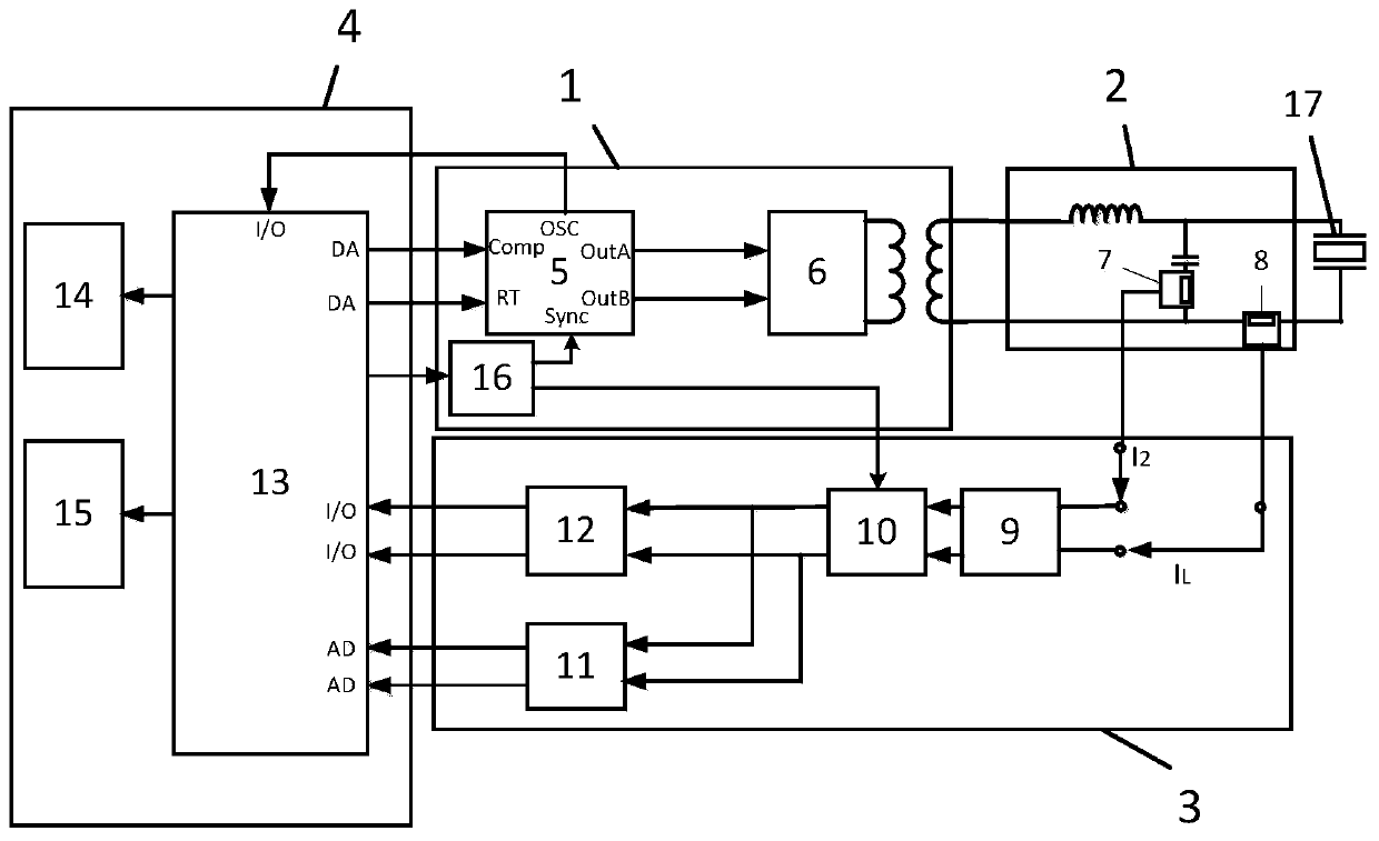 Ultrasonic driving power supply for automatically tracking series resonance frequency of transducer