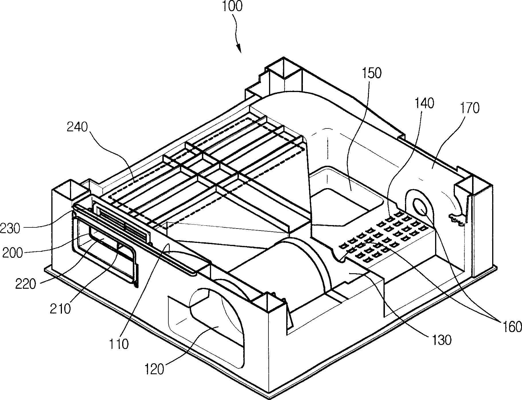 Obverse-face sealing assembly of drier