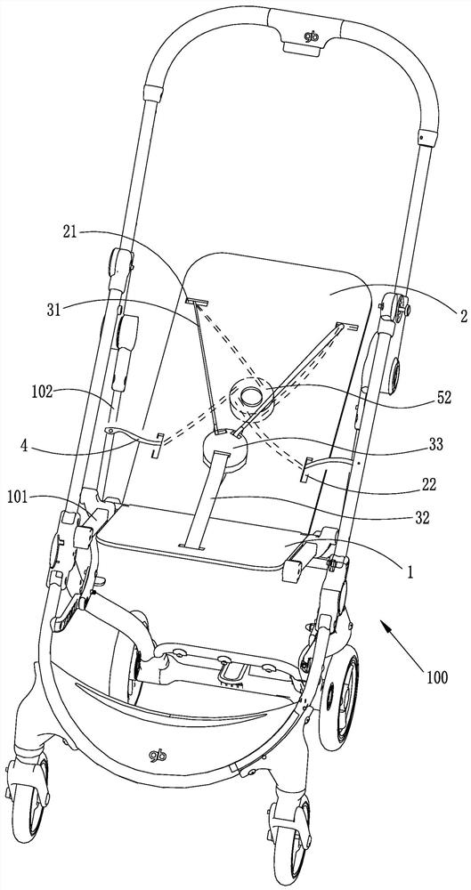 Seat assembly of children product and children product