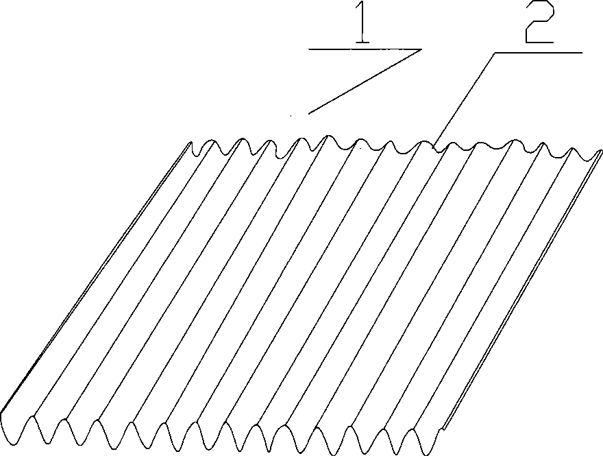 Paper-plastic corrugated plate and fabricating method thereof