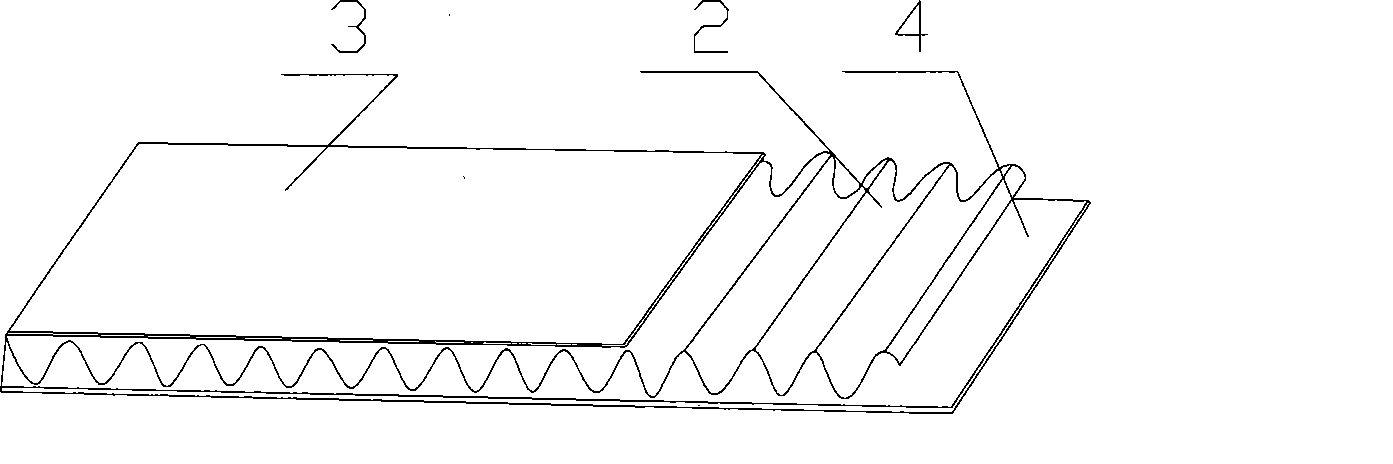 Paper-plastic corrugated plate and fabricating method thereof