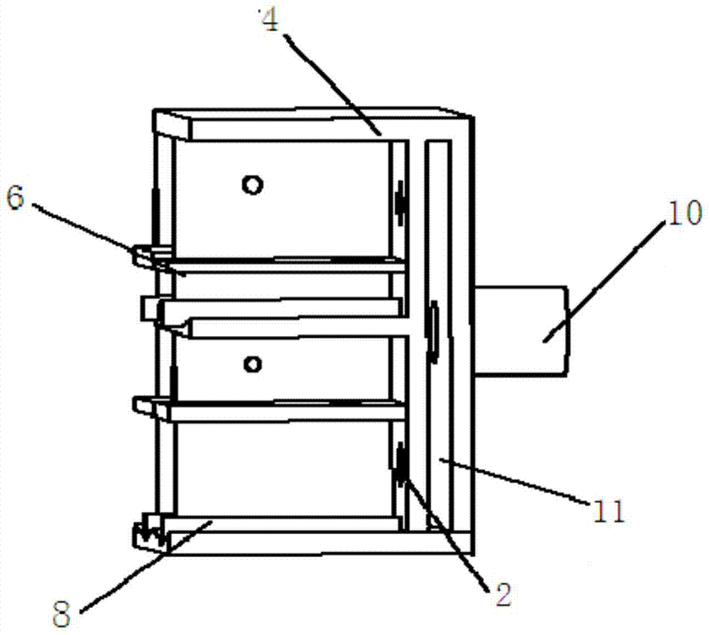 Multi-cavity separated taking type vacuum drying box