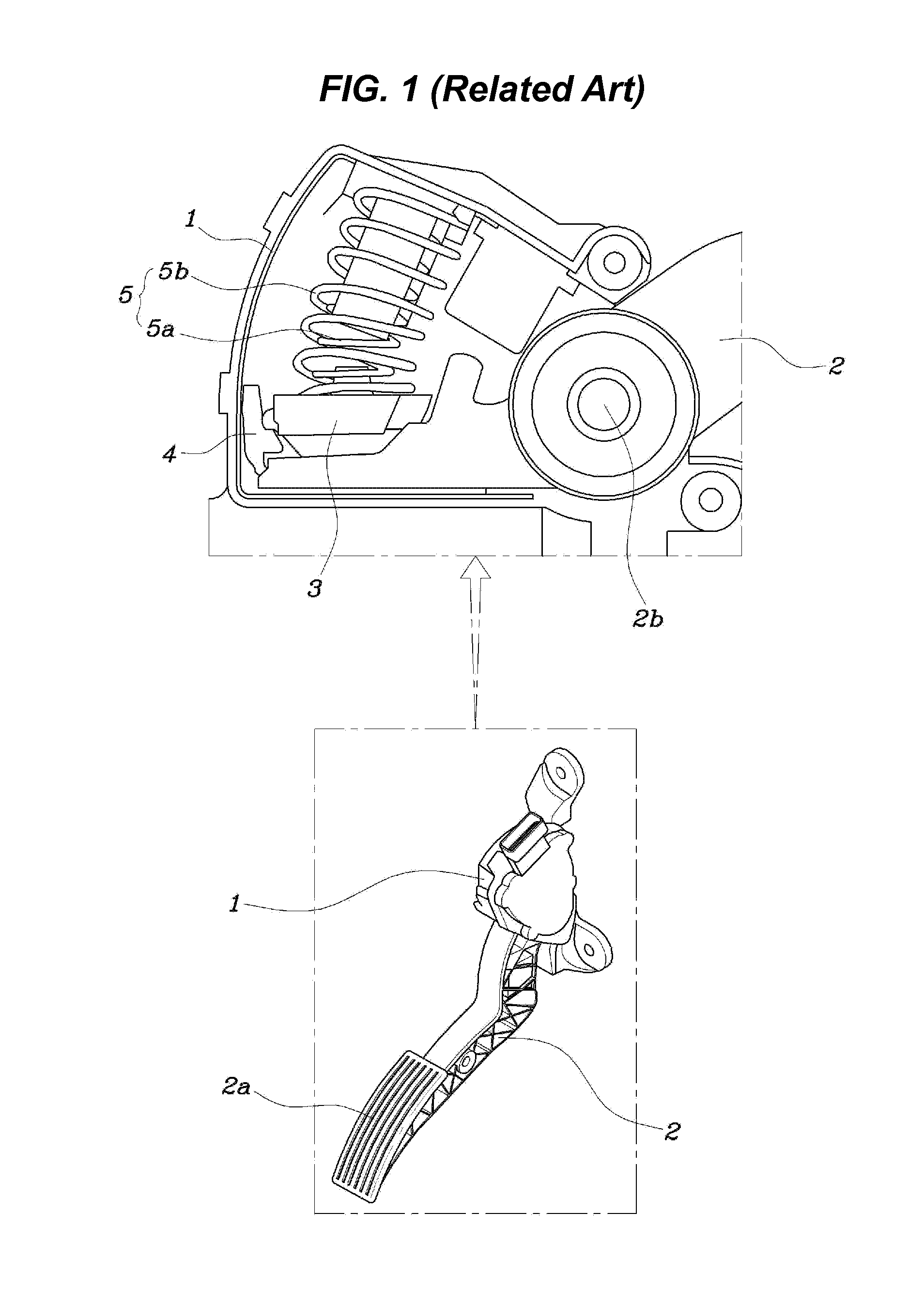 Pedal effort adjusting apparatus for accelerator pedal