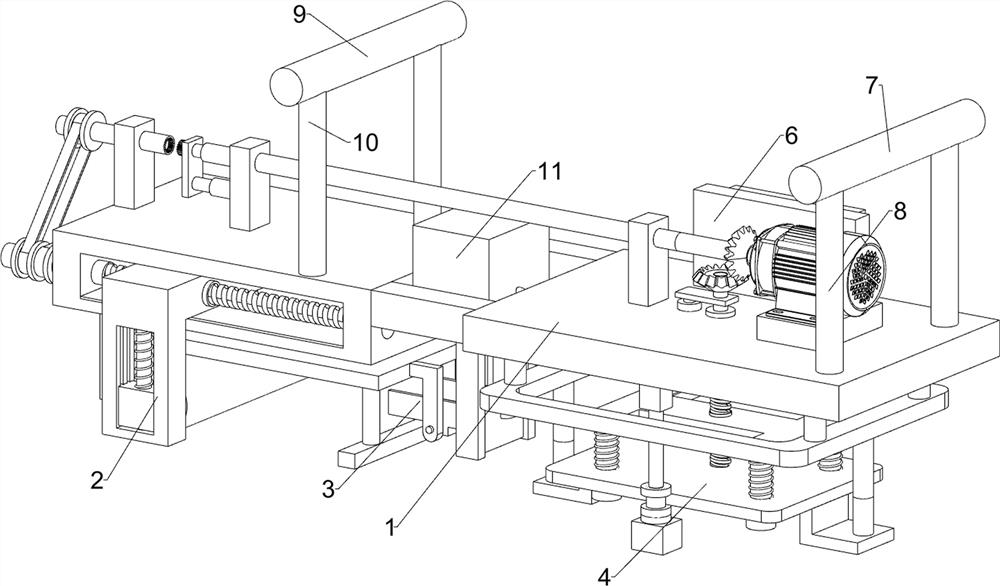 Photovoltaic panel laying detecting and reinforcing device for solar power generation road surface