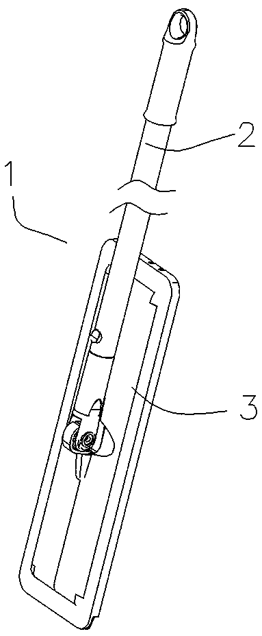 Cleaning tool for squeezing flat mop