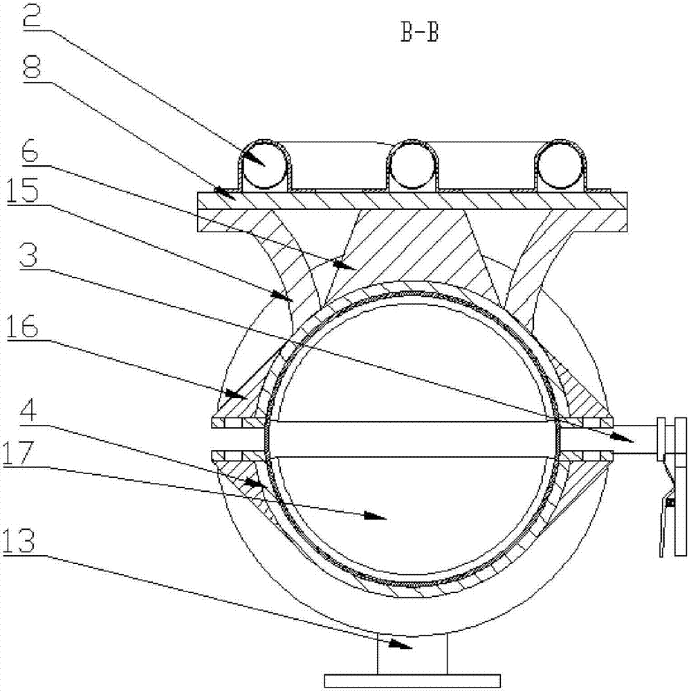 Volume-choke-volume type pulsation damper capable of rapidly switching outer inserting pipe