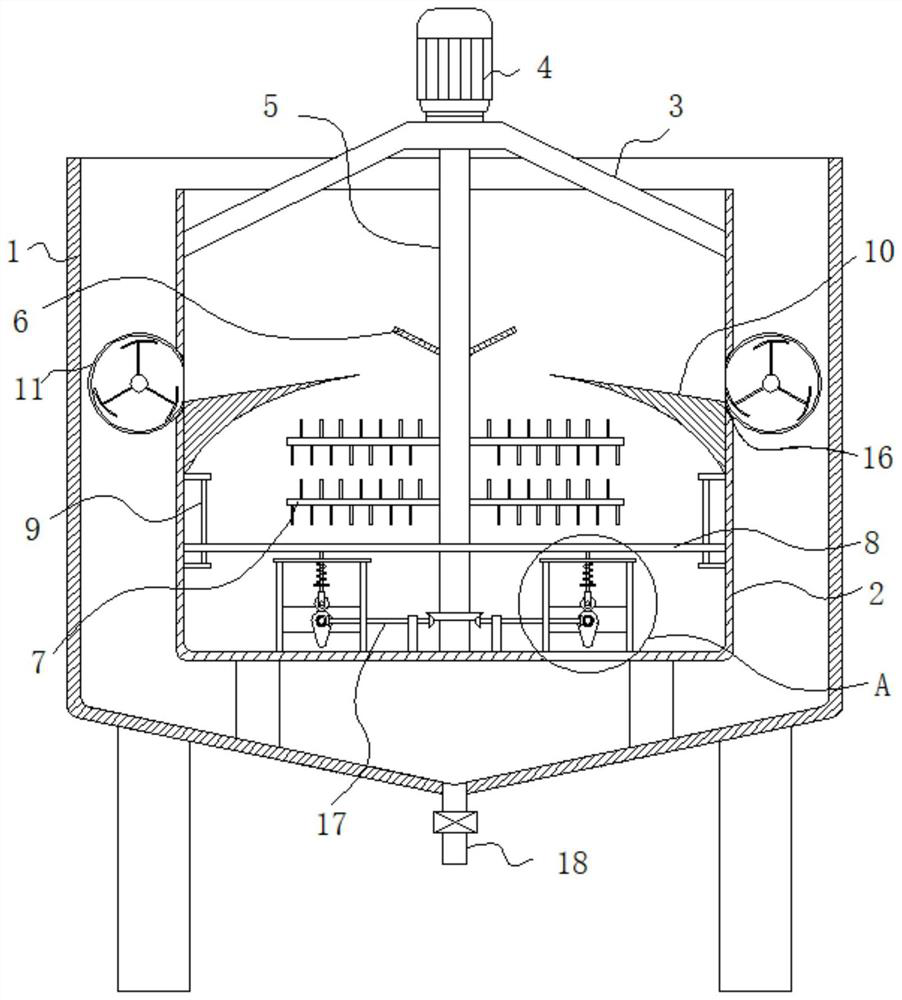 A stirring device with screening function