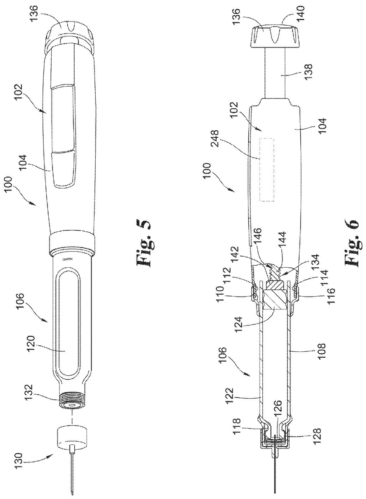 Determination of a dose in a medication delivery device using two moving arrays with teeth and a sensor