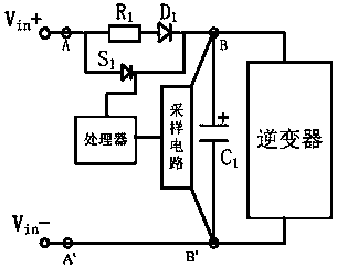 High-voltage high-power inverter power-on buffer circuit