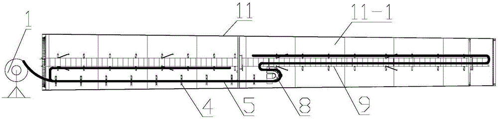 Large-size cable laying method for wind turbine generator set