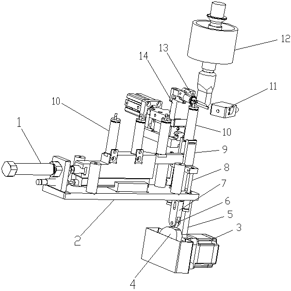 Tab positioning welding mechanism of capping machine