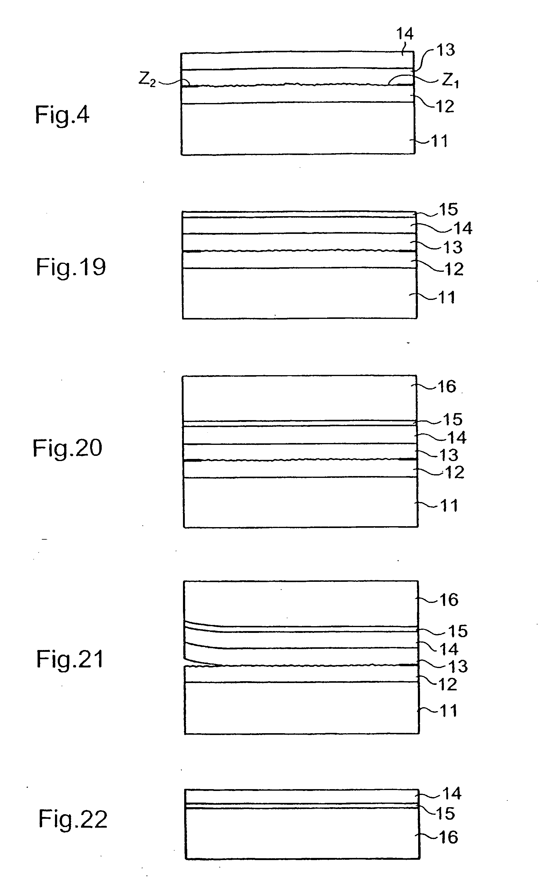 Detachable substrate or detachable structure and method for the production thereof