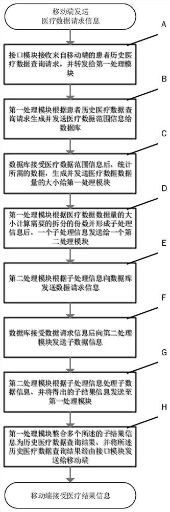 A remote computing system and method for medical data