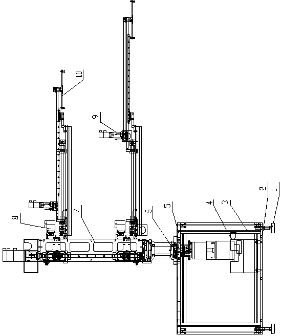 A mechanical control device with cross transposition function and control method thereof