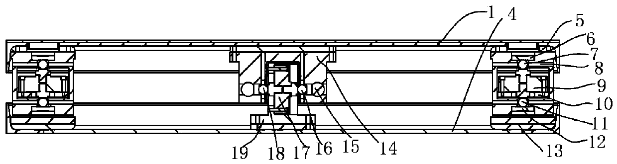 Orthogonal self-calibration branch double-sphere decoupling six-dimensional force measuring platform