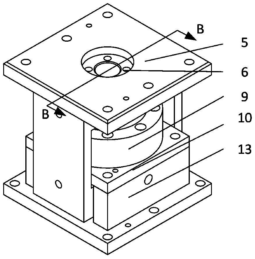 Orthogonal self-calibration branch double-sphere decoupling six-dimensional force measuring platform