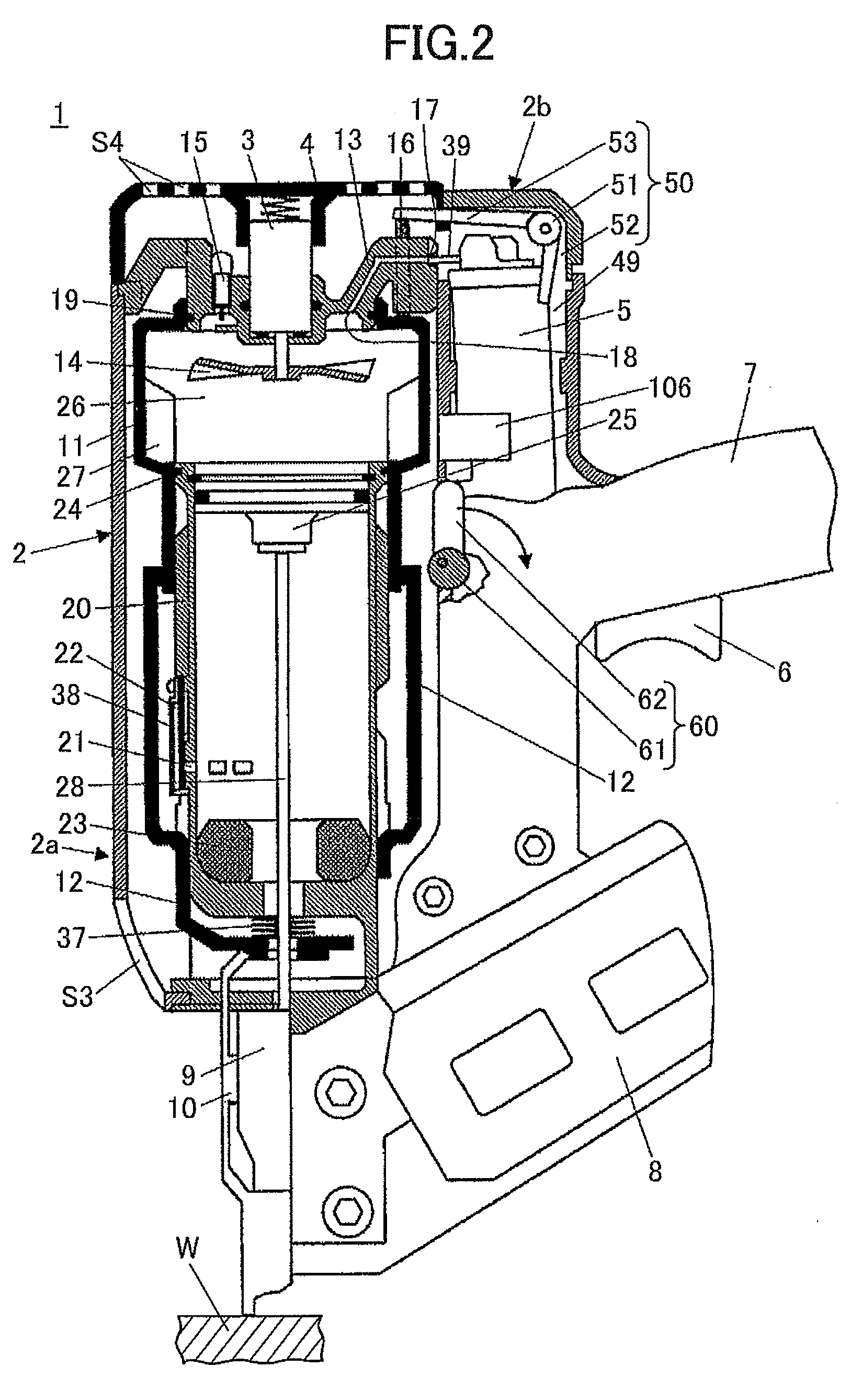 Combustion type power tool