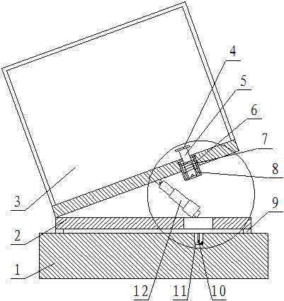 Locking device of crane cab