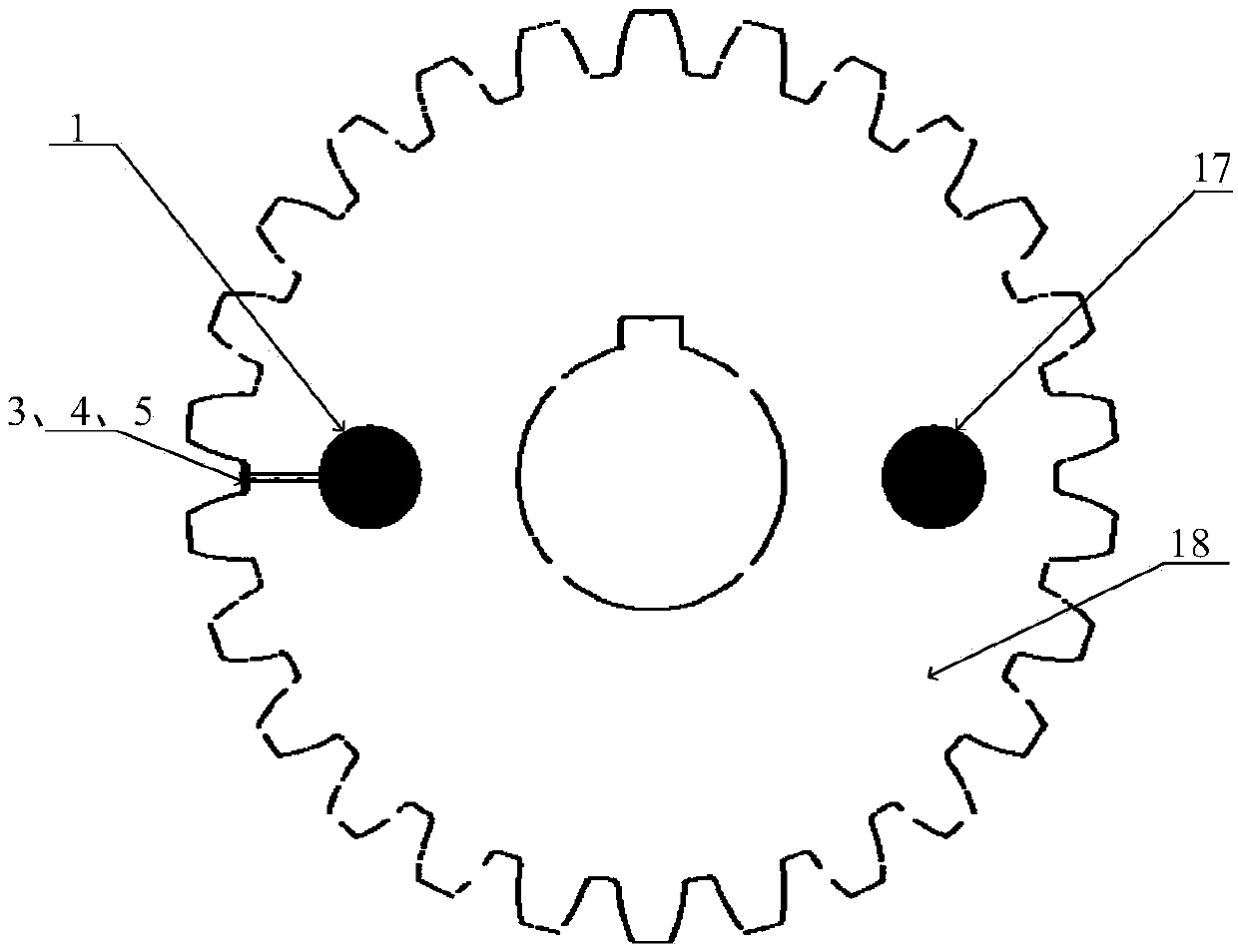 Intelligent gear with state perception function