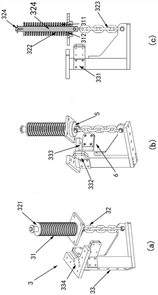 Floating mechanism and battery replacement trolley including it