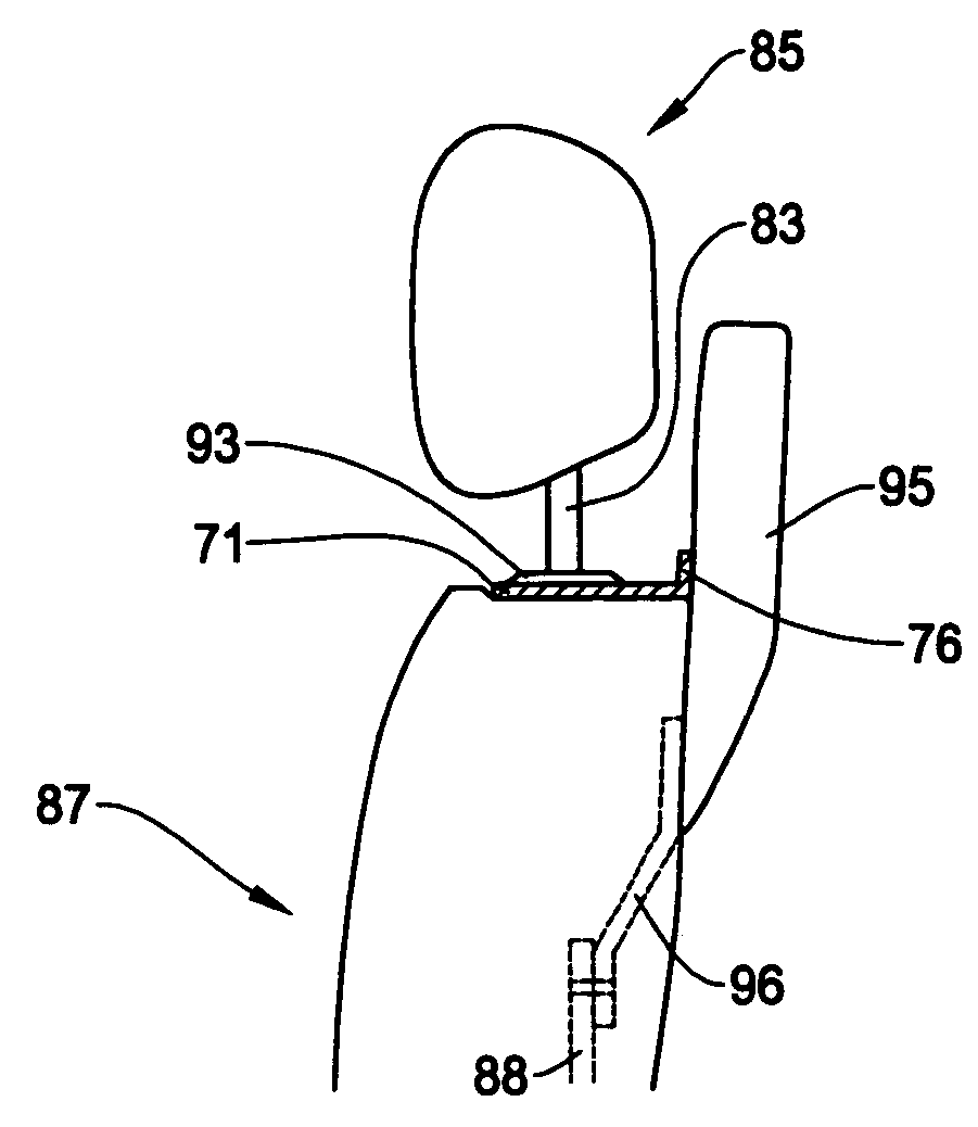 Method and apparatus for mounting rear seat entertainment device