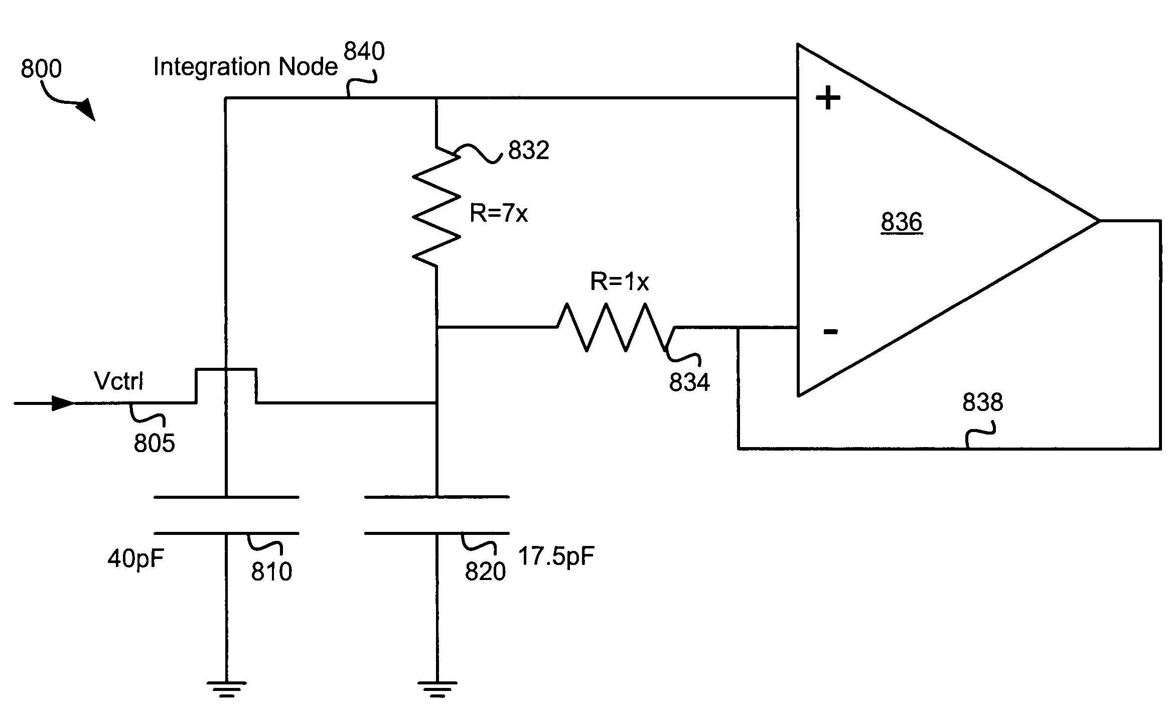 Phase-locked loop filter capacitance with a drag current