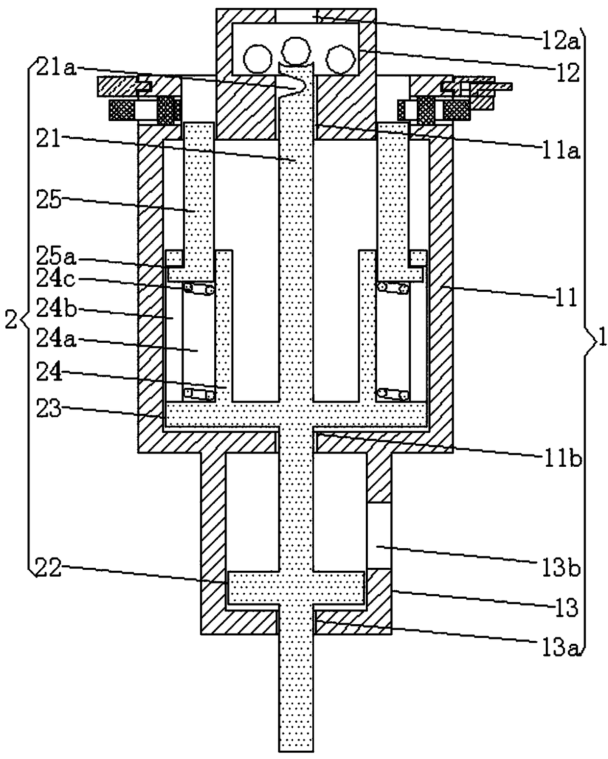 Medicine crushing device suitable for emergency department