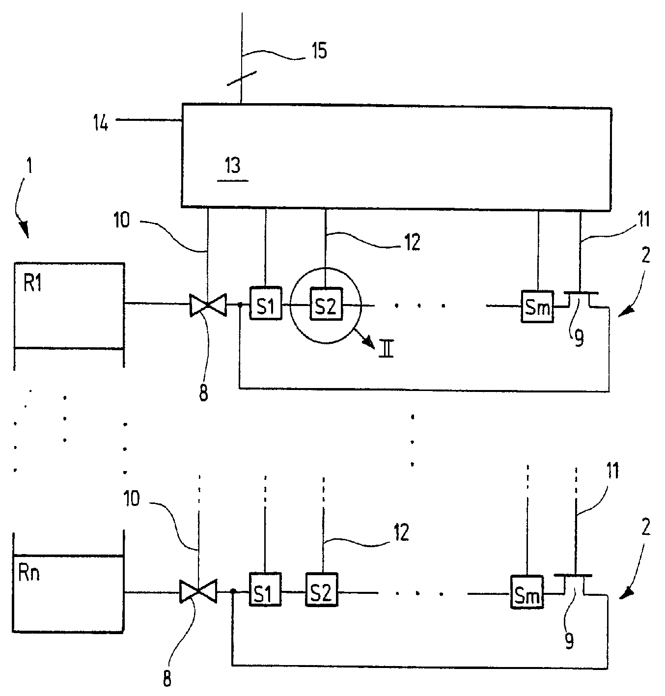 Register arrangement for microcomputer with register and further storage media