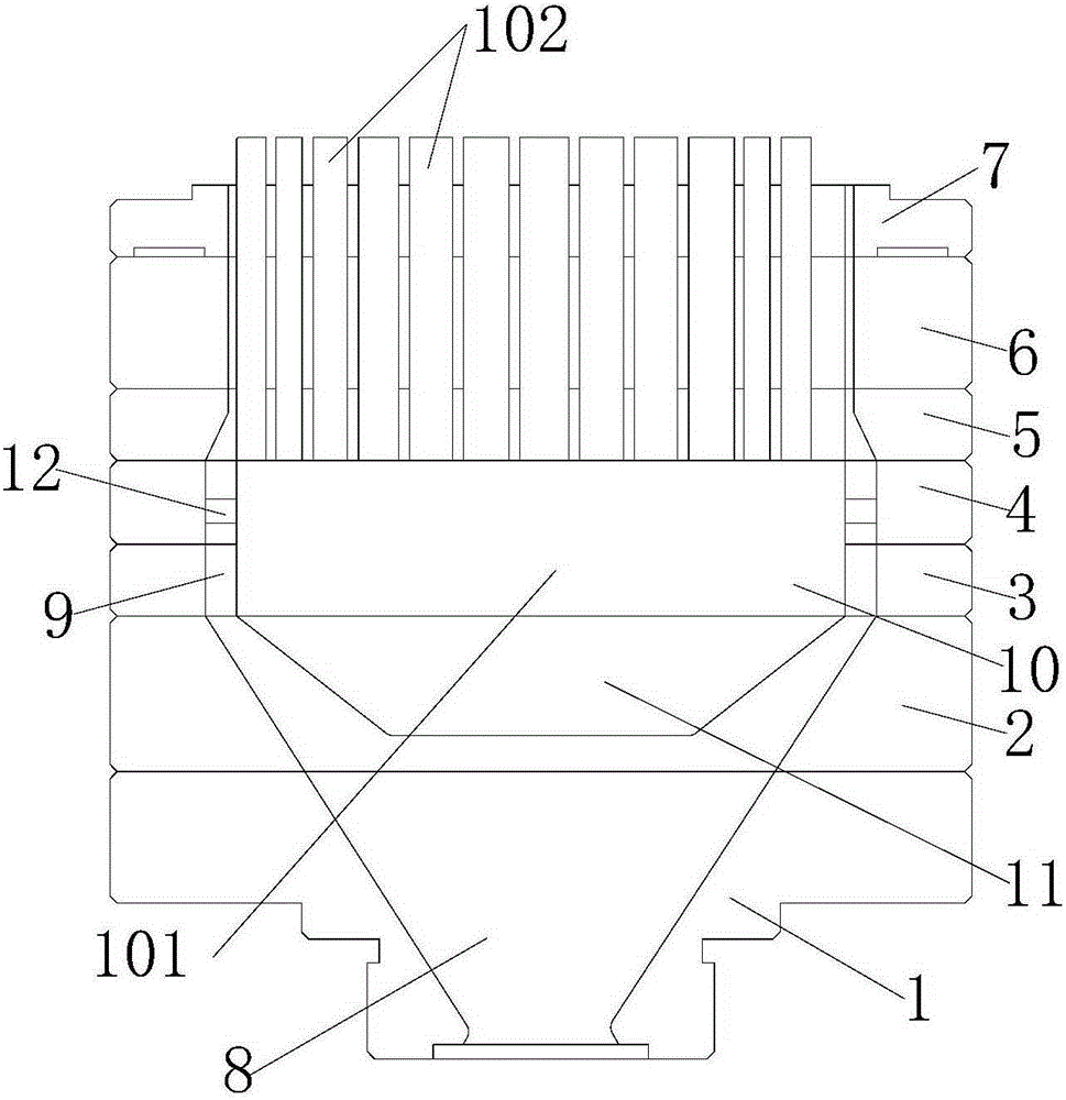 Wood-plastic door pocket extrusion die