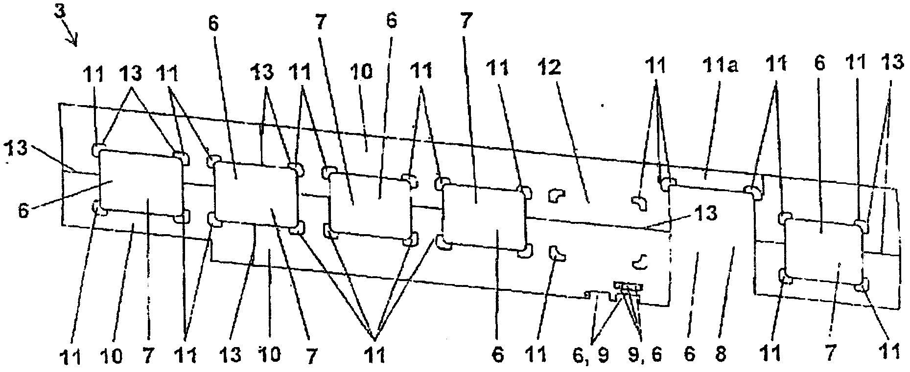 Outer wall for a railway vehicle body and method for producing same