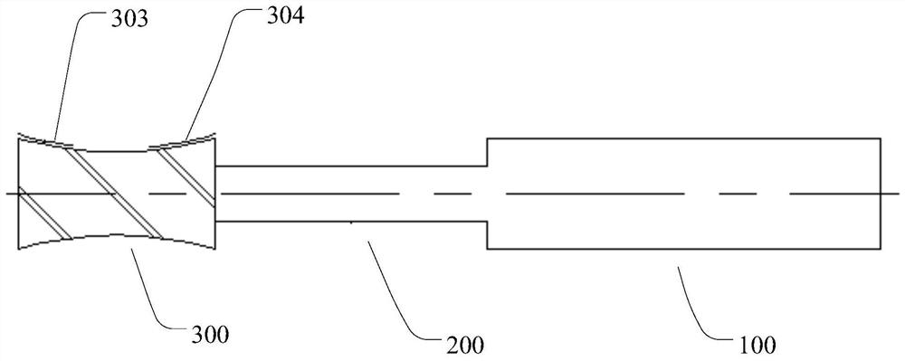 Curved surface cutting tool and numerical control equipment