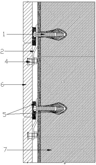 Construction method of hanging and pasting interior wall decorative panels without support frame