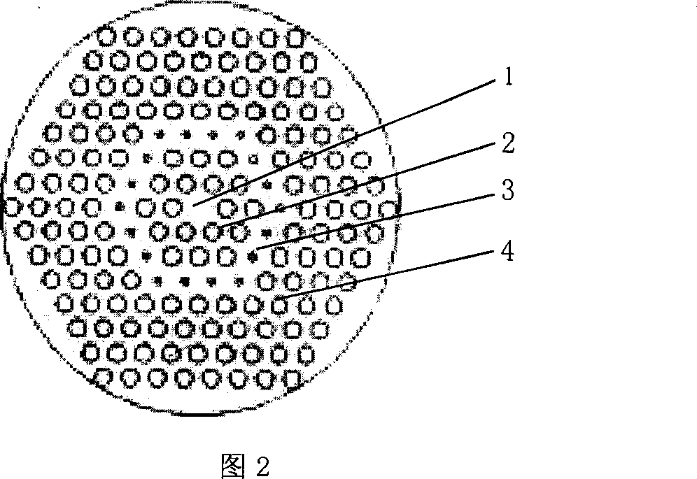 Large mode field area large chromatic dispersion photonic crystal fiber