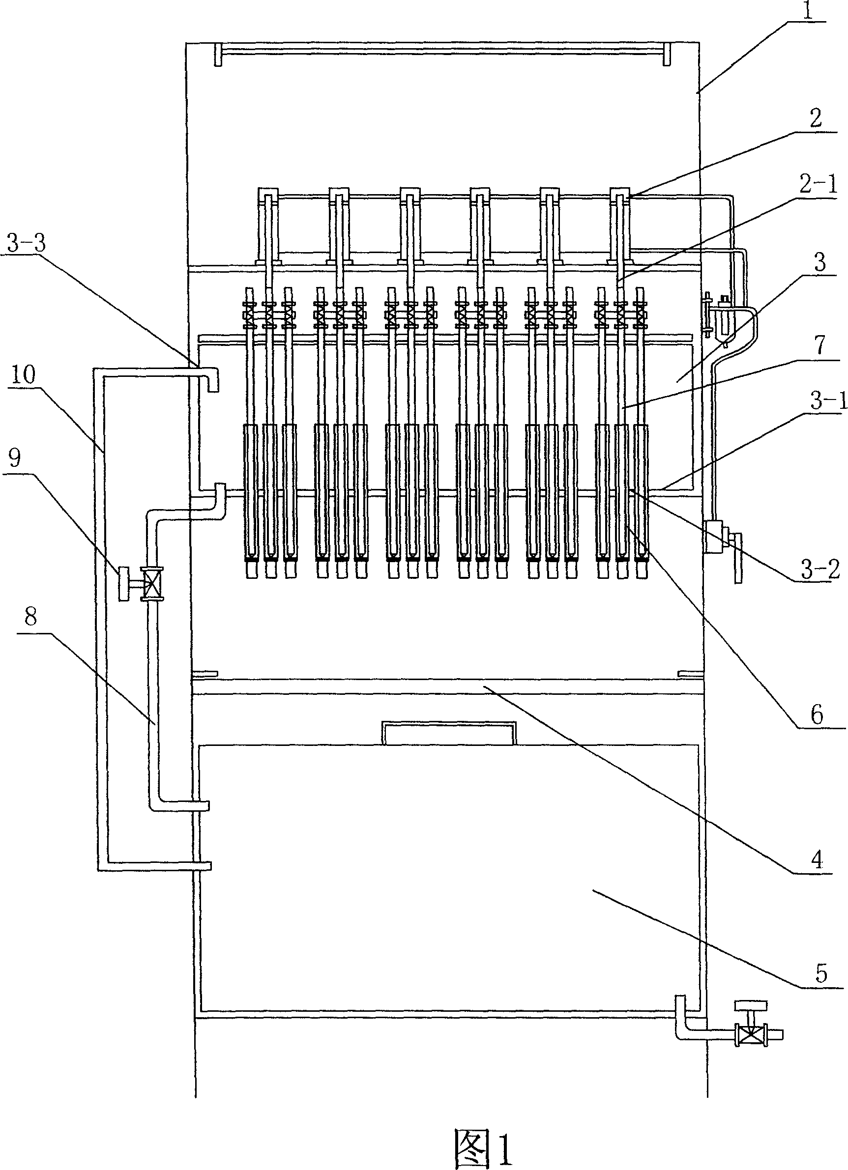 Pressurization type mechanical glue-pouring machine