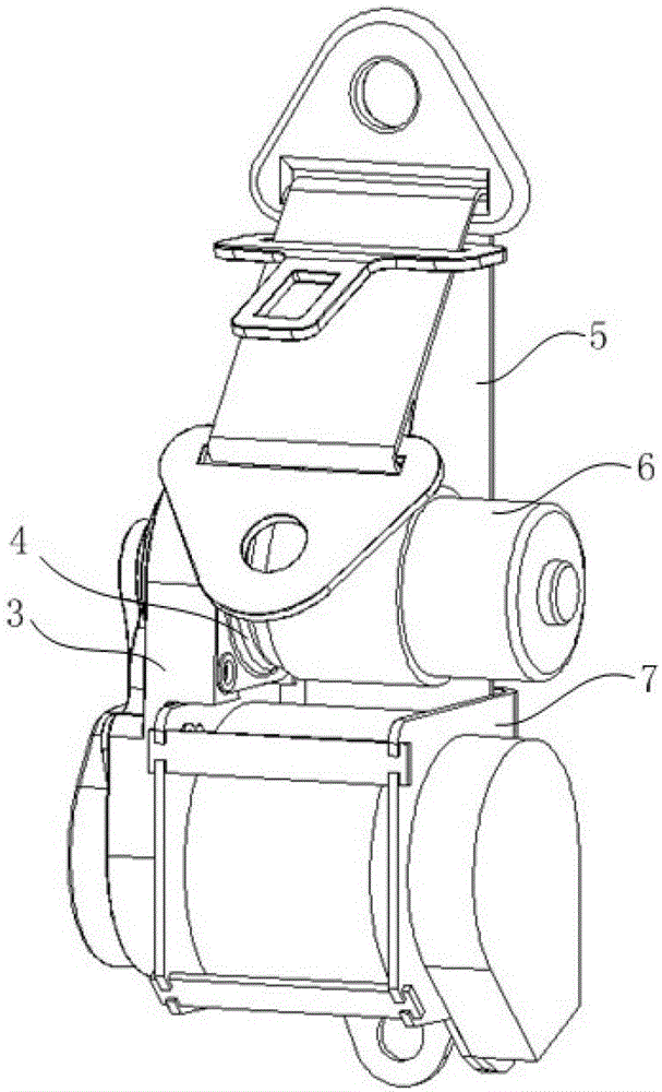 Active pretensioner seat belt device