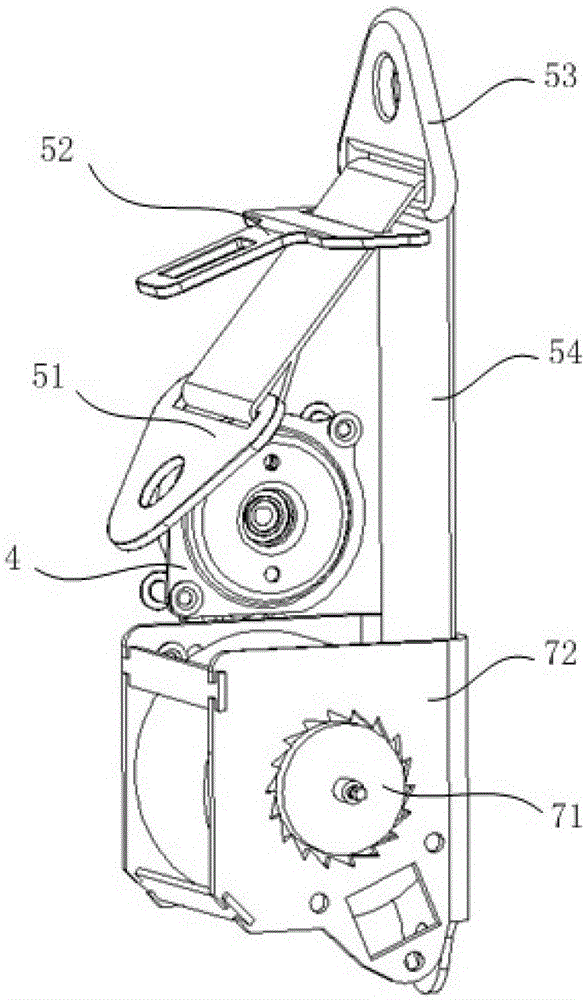 Active pretensioner seat belt device