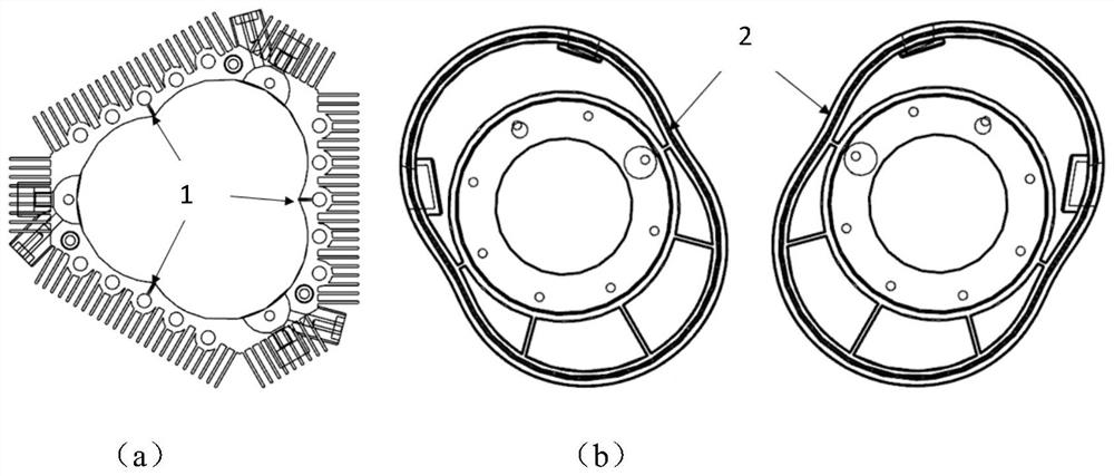 Design method for forced lubrication system of inverted-triangle rotor engine