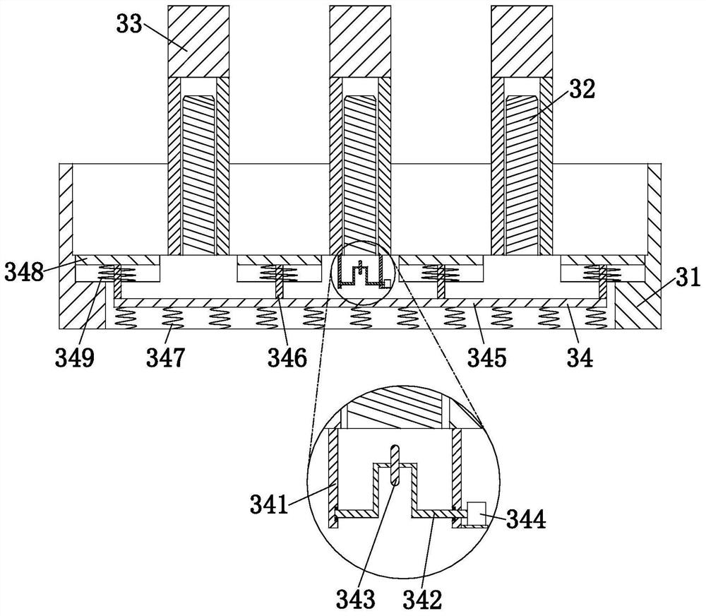 Injection molding and demolding device for water filter plate of water dispenser