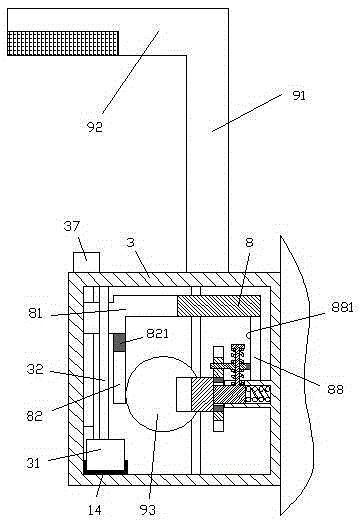 Shock absorption type water outlet nozzle assembly capable of achieving contact alarm and used for water heater